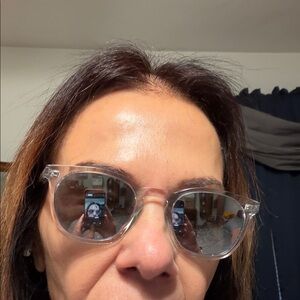 Transparent Frame Sunglasses.. these are Yves Saint Laurent,,